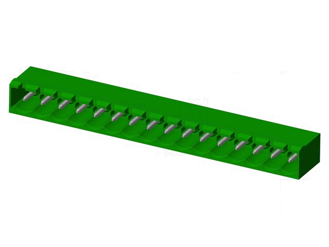 Connector: ontkoppelbare terminal strip; contact; mannelijk Connector: ontkoppelbare terminal strip; contact; mannelijk